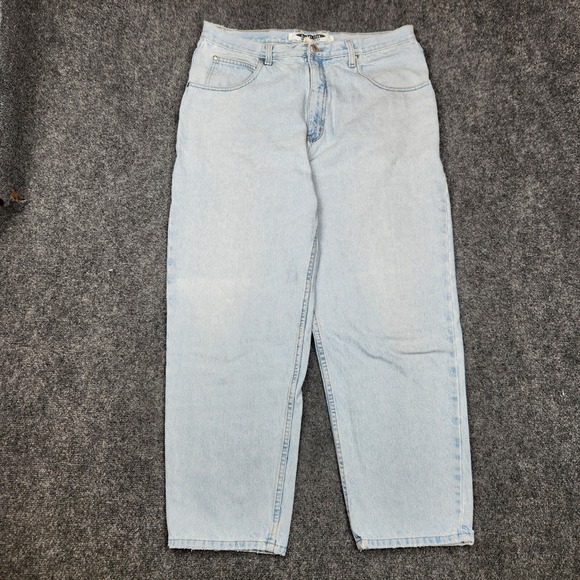 Vintage Anchor Blue Jeans Mens 36x29 Relaxed Light BlueY2K 90s Skater Hip Hop - Picture 1 of 16